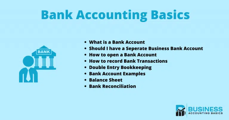 Bank Accounting Basics