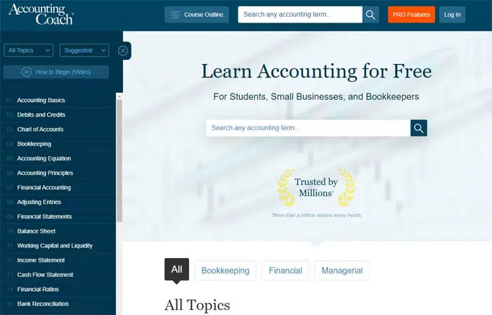 Accounting Coach - Free Bookkeeping Courses