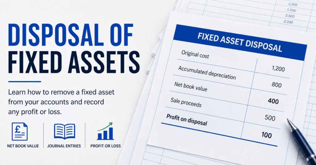 Disposal of fixed assets in accounting