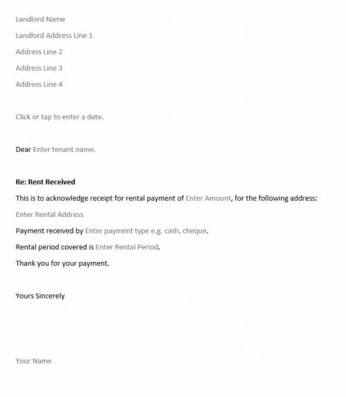 free rent receipt template 3 templates in excel and word