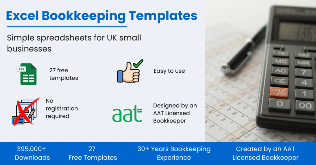 Free Excel bookkeeping templates
