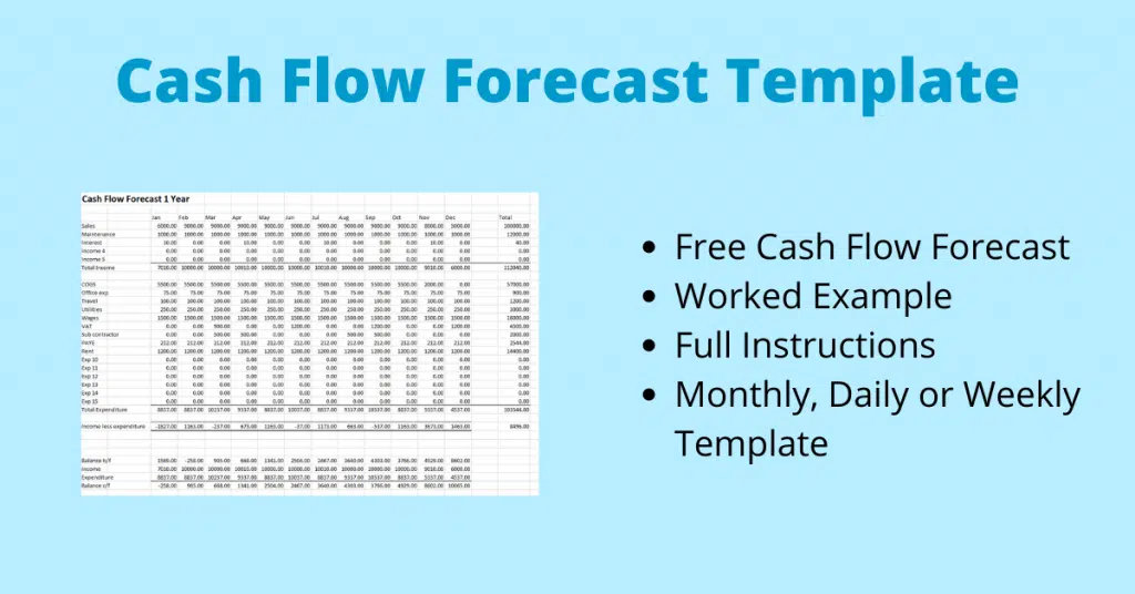 Cash Flow Forecast Template