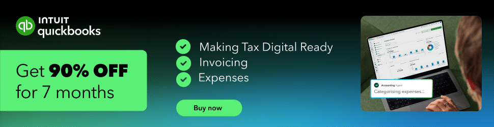 QuickBooks discount banner