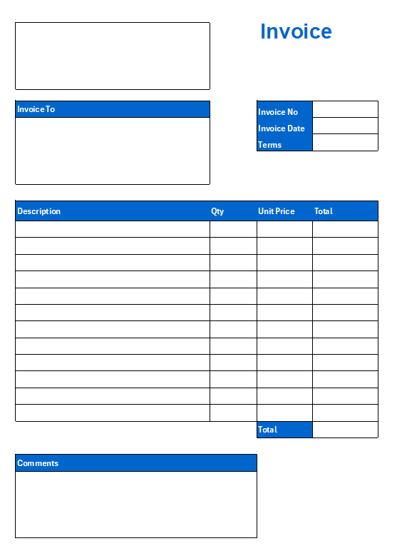 Sales Invoice pdf template